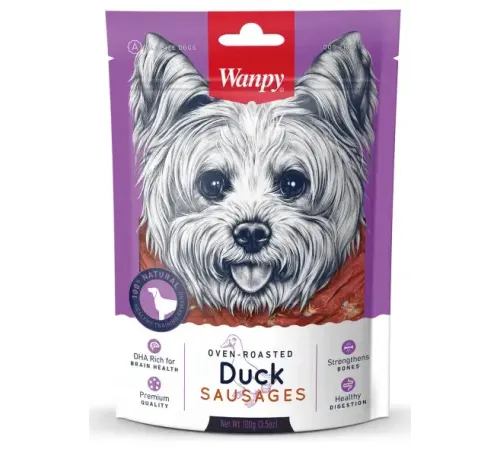 Wanpy Dog Утиные сосиски, 100 г