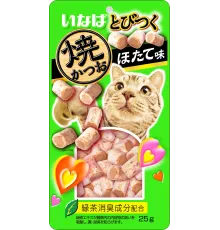 INABA Tobitsuku Yaki Лакомство c морским гребешком, 25 г