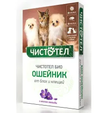 Экопром Чистотел БИО с лавандой Ошейник для кошек и мелких собак, 40 см
