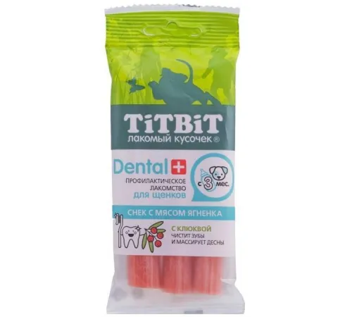 ТИТБИТ Снек с мясом ягненка Dental+, 50 г