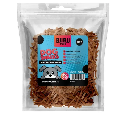 Bubu Pets Мини кусочки лосося, 500 г
