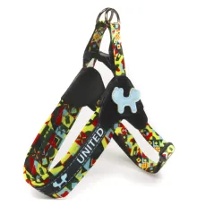United Pets Шлейка Complete me, разноцветный рисунок, XS 40 x 37-46 см