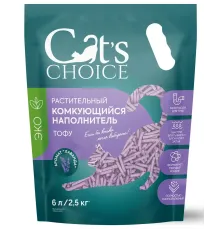 Cat's choice Наполнитель тофу (Лаванда), 6л/2,5 кг