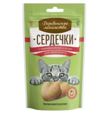 Деревенские лакомства Сердечки с аминокислотой L-лизин для иммунитета, 30 г