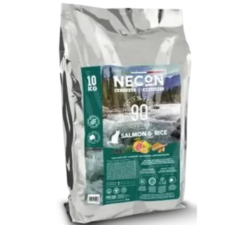 Necon Natural Wellness Adult Cat (Лосось, рис), 10 кг