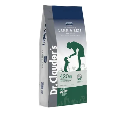 Dr. Clauder's High Premium Adult Dog (Ягненок и рис), 15 кг