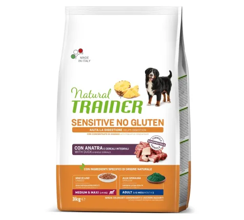Trainer Natural Sensitive Medium&Maxi Adult (Утка), 3 кг