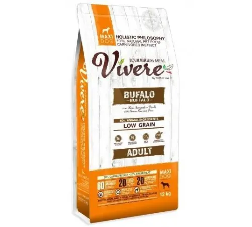 Vivere Dog Adult Maxi (Буйвол), 12 кг