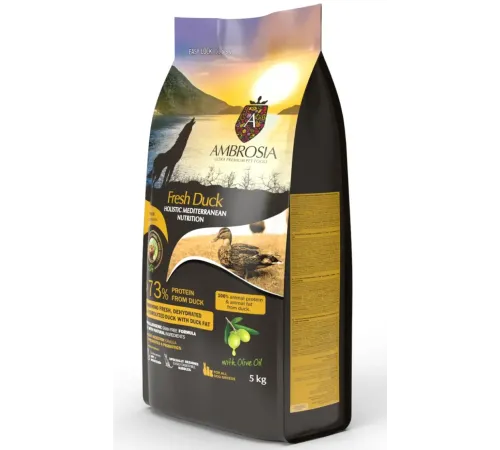 AMBROSIA Mediterranean Adult All Breeds (Утка), 5 кг