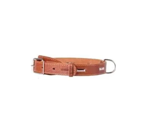 Collar одинарный с украшением MBrown 25 мм, 41-50 см