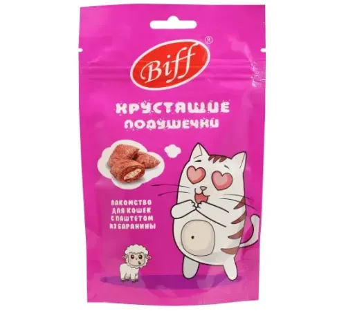Biff Хрустящие подушечки с паштетом из баранины, 60 г