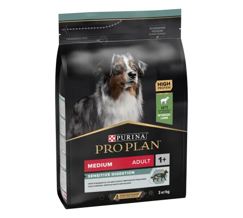 Pro Plan Medium Adult Sensitive Digestion (Ягненок), 3 кг