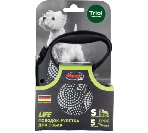 Triol Поводок-рулетка Flexi Life Bubbles, трос M