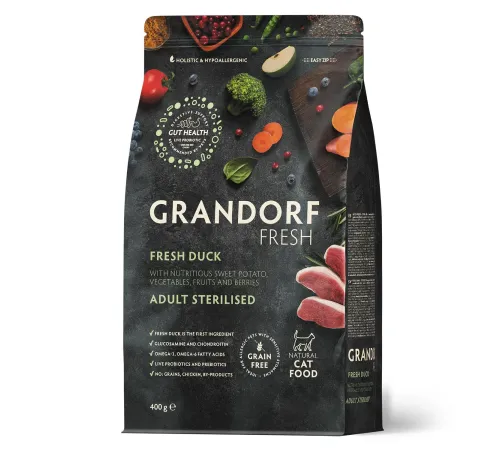 Grandorf Fresh Adult Sterilised (Утка и батат), 400 г