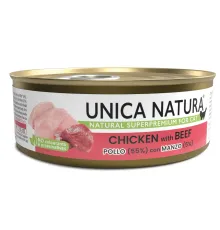 Unica Natura Консерва для кошек (Курица, говядина), 70 г