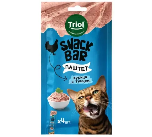 Triol Snack Bar Паштет из курицы с тунцом, 40 г
