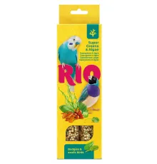 RIO Sticks для волнистых попугайчиков и экзотов (Суперзелень и водоросли), 40 г х 2 шт
