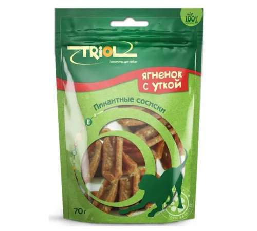 Triol PT08 Сосиски из ягненка с уткой, 70 г