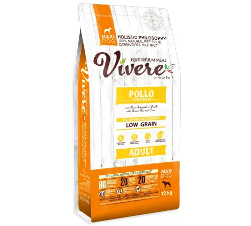 Vivere Dog Adult Maxi (Курица), 12 кг