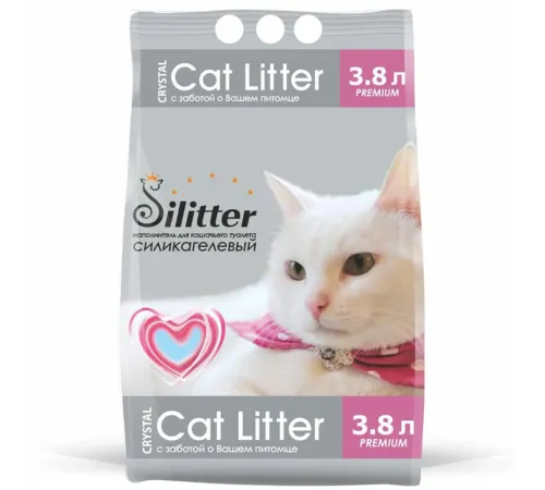 Silitter Наполнитель Crystal (без запаха), 3,8 л