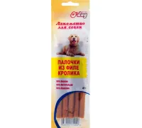 O'dog Лакомство Палочки из филе кролика, 45 г
