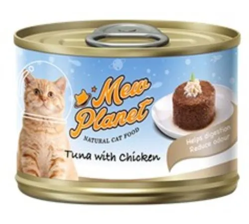 Mew Planet Паштет из свежего тунца и курицы,160 г