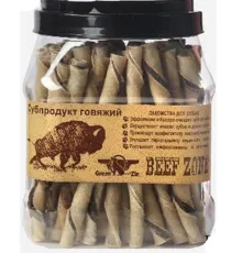 GreenQZin Телячий твистер из кожи и мяса, 70 шт. (туба)