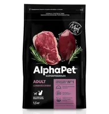AlphaPet Superpremium Cat Adult  (Говядина, печень), 400 г