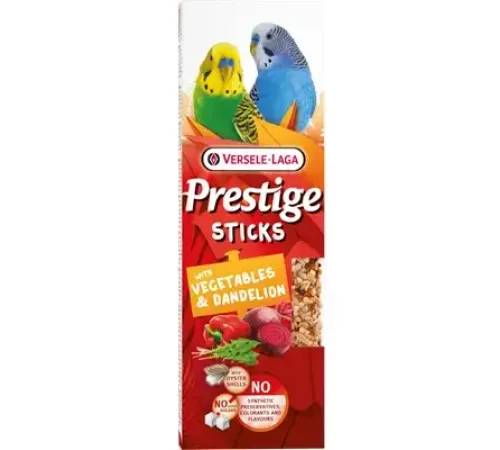 Versele-Laga Prestige Sticks Палочки для попугаев с овощами и одуванчиком, 60 г