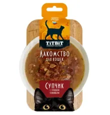 ТИТБИТ Лакомство Супчик с сердцем говяжьим, 55 г