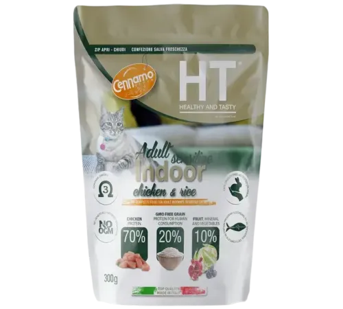 Cennamo HT Cat Indoor Sensitive (Курица, рис), 300 г