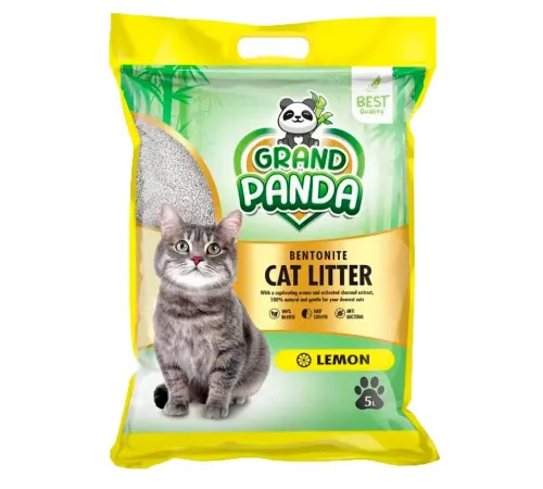 Grand Panda Бентонитовый наполнитель Лимон, 5 л