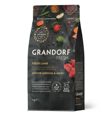 Grandorf Fresh Junior Medium & Maxi (Ягненок и батат), 1 кг