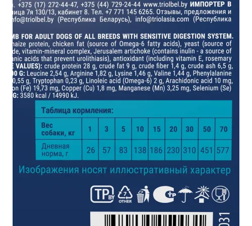 Брит Премиум Dog Sensitive (Ягненок, индейка), 1 кг