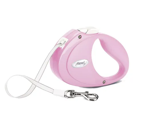 Рулетка Flexi Puppy, лента 2 м, розовая, до 12 кг