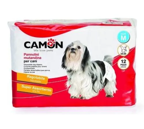 CAMON Подгузники одноразовые для собак, 45-55 см, (12шт/уп)