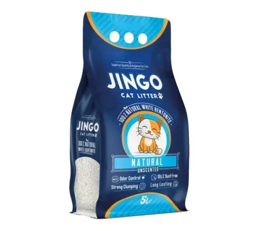 JINGO Наполнитель бентонитовый Natural, 5 л