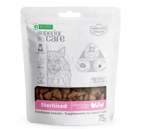 Nature's Protection Superior Care Adult Sterilised Cat (Птица), 75 г