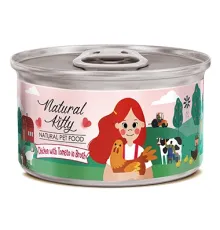 Natural Kitty Курица с томатом в бульоне, 80 г