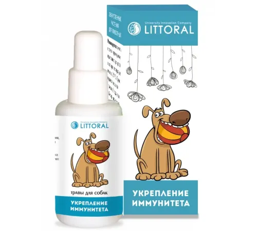 Littoral Лечебные травы Укрепление иммунитета для собак, 50 мл