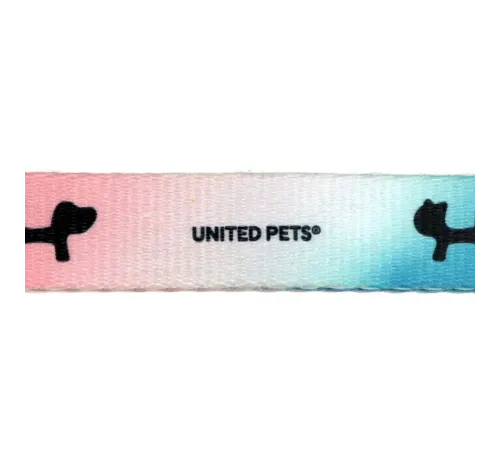 United Pets Ошейник Complete me, розово-голубой тай-дай, XS 10 x 180/300 мм