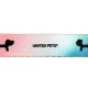 United Pets Ошейник Complete me, розово-голубой тай-дай, XS 10 x 180/300 мм