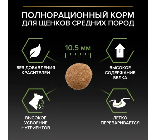 Purina Pro Plan Healthy Start Medium Puppy (Курица), 12 кг