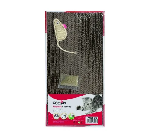 CAMON Когтеточка картонная с кошачей мятой, 47х24 см