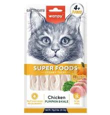 Wanpy Cat Нежное пюре из курицы с тыквой и кейлом, 70 г