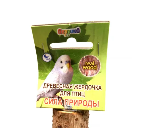 Перрико Одинарная древесная жердочка для птиц Сила природы, 17 см
