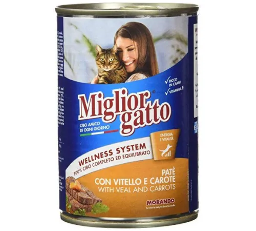 Miglior Classic Line Patè Veal and Carrots cat 400 г