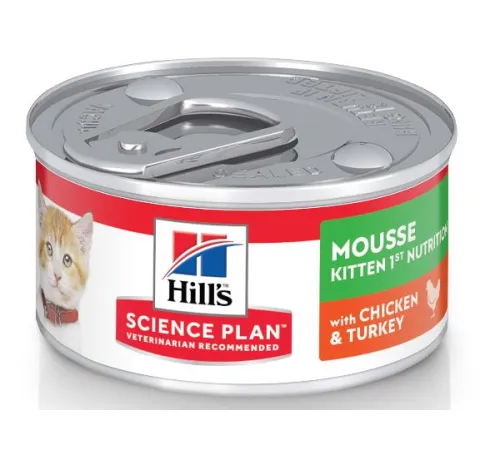 Hill's Science Plan Влажный корм для котят для здорового роста и развития (курица и индейка) 82 г