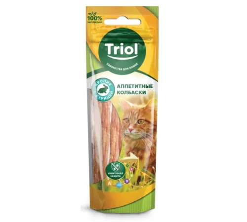 Triol PT30 Колбаски из кролика с курицей, 40 г