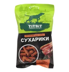 ТИТБИТ Лакомство для собак Сухарики со вкусом бекона, 55 г